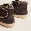 Svarta Slide-sneakers för herr med nitar