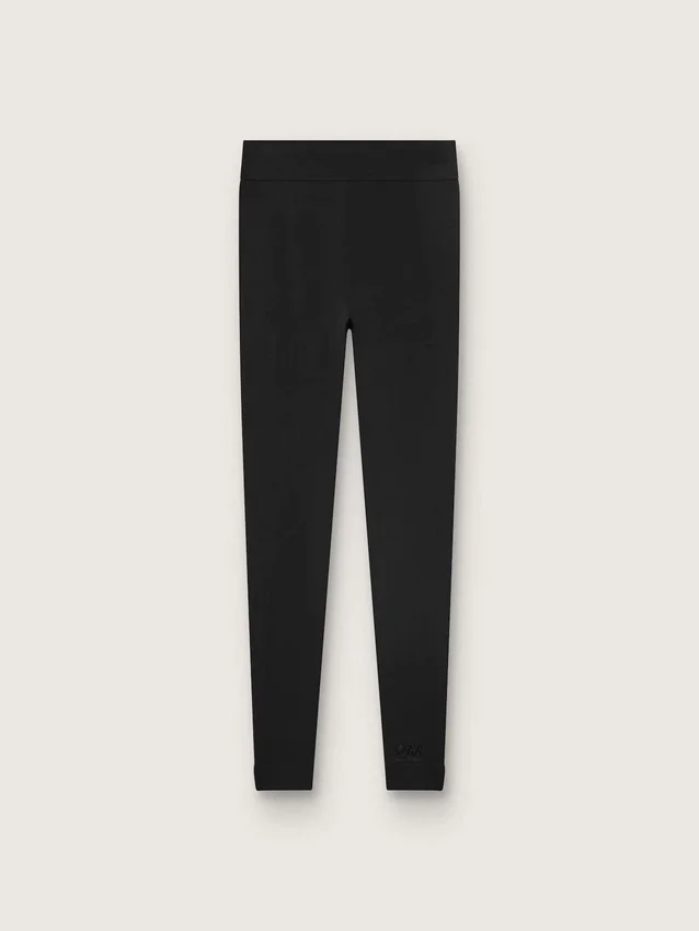 Svarta sportleggings med hög midja för damer