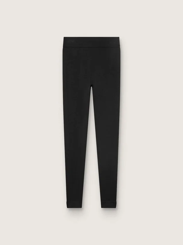 Svarta sportleggings med hög midja för damer