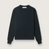 Sweatshirt i tvättad svart med omvänt logo på ryggen – Jersey Capsule