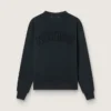 Sweatshirt i tvättad svart med omvänt logo på ryggen – Jersey Capsule