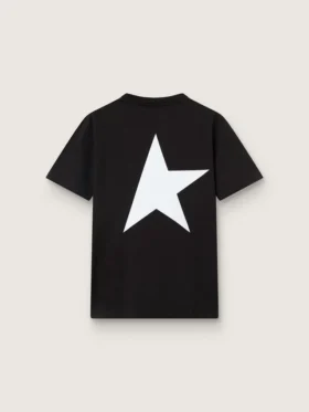 T-shirt från Black Star Collection med kontrasterande vit logotyp och stjärna