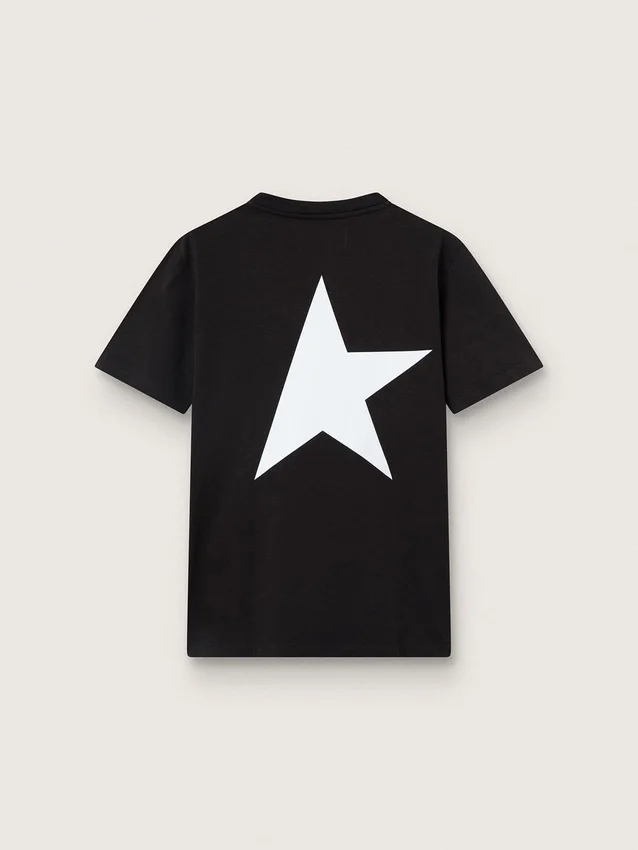 T-shirt från Black Star Collection med kontrasterande vit logotyp och stjärna