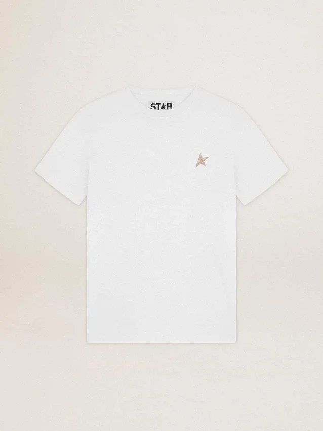 T-shirt från Star Collection-kollektionen med en stjärna i guldglitter på framsidan