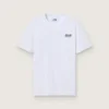 T-shirt från White Star Collection med kontrasterande svart logotyp och stjärna