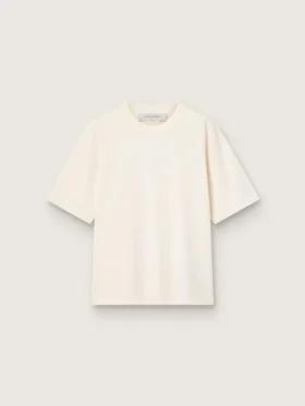 T-shirt i åldrat vitt med omvänt logo på ryggen – Jersey Capsule