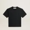 T-shirt i tvättad svart med omvänt logo på ryggen – Jersey Capsule