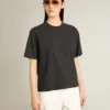 T-shirt i tvättad svart med omvänt logo på ryggen – Jersey Capsule