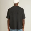 T-shirt i tvättad svart med omvänt logo på ryggen – Jersey Capsule