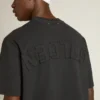 T-shirt i tvättad svart med omvänt logo på ryggen – Jersey Capsule