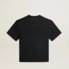 T-shirt i tvättad svart med omvänt logo på ryggen – Jersey Capsule