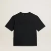T-shirt i tvättad svart med omvänt logo på ryggen – Jersey Capsule