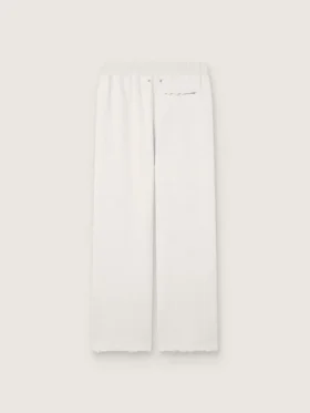 Unisex-joggingbyxor i grå melerad fleece