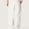 Unisex-joggingbyxor i grå melerad fleece