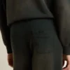 Unisex-joggingbyxor i tvättad svart