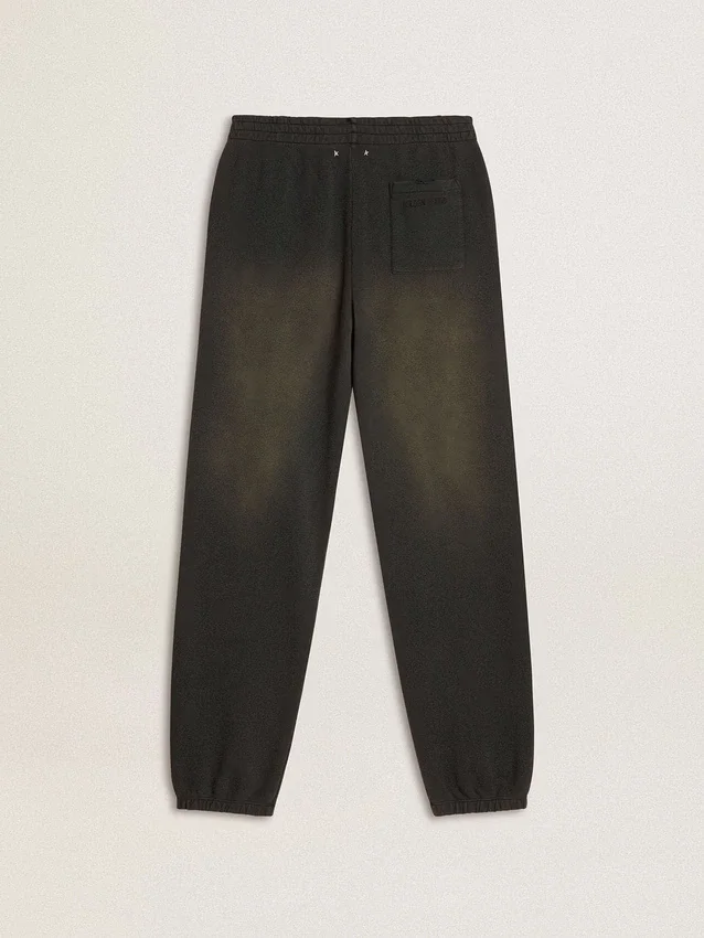 Unisex-joggingbyxor i tvättad svart