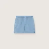 Unisex-shorts i ljusblå bomullstwill
