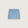 Unisex-shorts i ljusblå bomullstwill