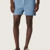 Unisex-shorts i ljusblå bomullstwill