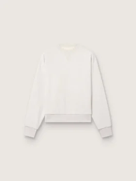 Unisex-sweatshirt i grå bomull med broderi och kristaller