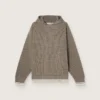 Unisex-sweatshirt med huva i duvgrått