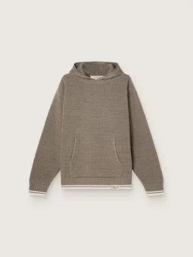 Unisex-sweatshirt med huva i duvgrått