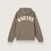 Unisex-sweatshirt med huva i duvgrått
