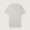 Unisex-t-shirt i grå melerad jersey med flaggtryck
