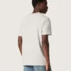 Unisex-t-shirt i grå melerad jersey med flaggtryck