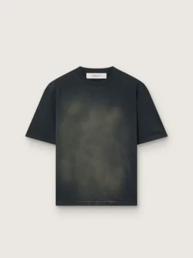 Unisex-t-shirt i svart bomullsjersey med broderad logotyp