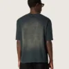 Unisex-t-shirt i svart bomullsjersey med broderad logotyp