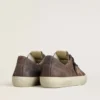 V-Star för dam i brunt nubuck med tobaksfärgad stjärna i mocka