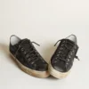 V-Star-sneakers i midnattsblå denim med svart läderstjärna och tå