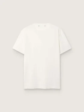 Vit herr-T-shirt med sliten yta
