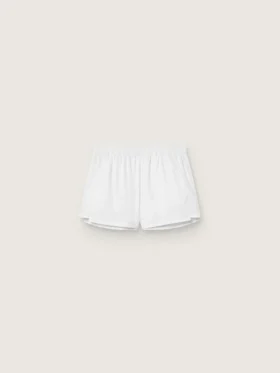 Vita dubbla sportshorts för dam