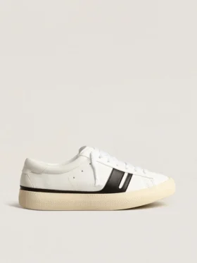 Yatay Model 1B – hållbara sneakers med vit biobaserad ovandel och svart Y