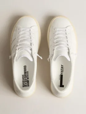 Yatay Model 1B – hållbara sneakers med vit biobaserad ovandel och vit Y