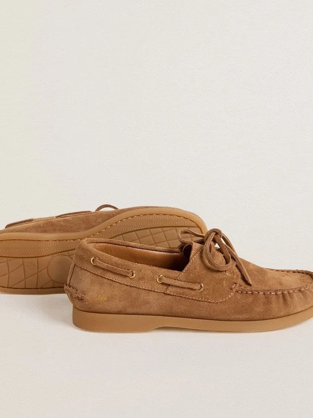 Young Cruise loafer i ljusbrunt mocka