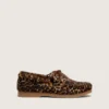Young Cruise-loafers i ponnyskinn med leopardmönster