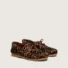 Young Cruise-loafers i ponnyskinn med leopardmönster
