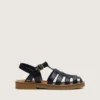 Young Maxime-sandaler i marinblått läder